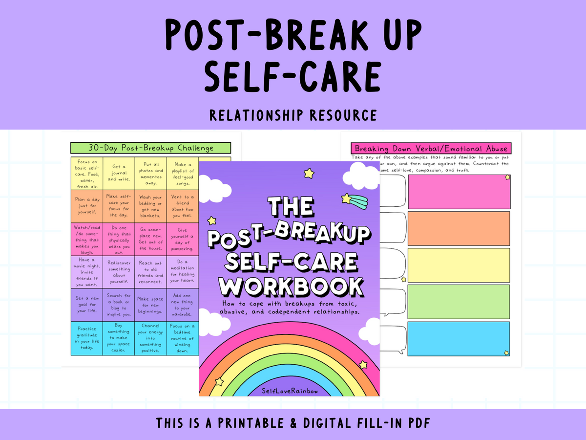 Post-Breakup Self-Care Workbook – SelfLoveRainbow