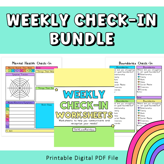 Weekly Check-In Pages Bundle
