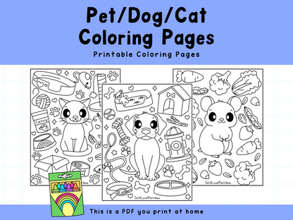 Pet Coloring Pages