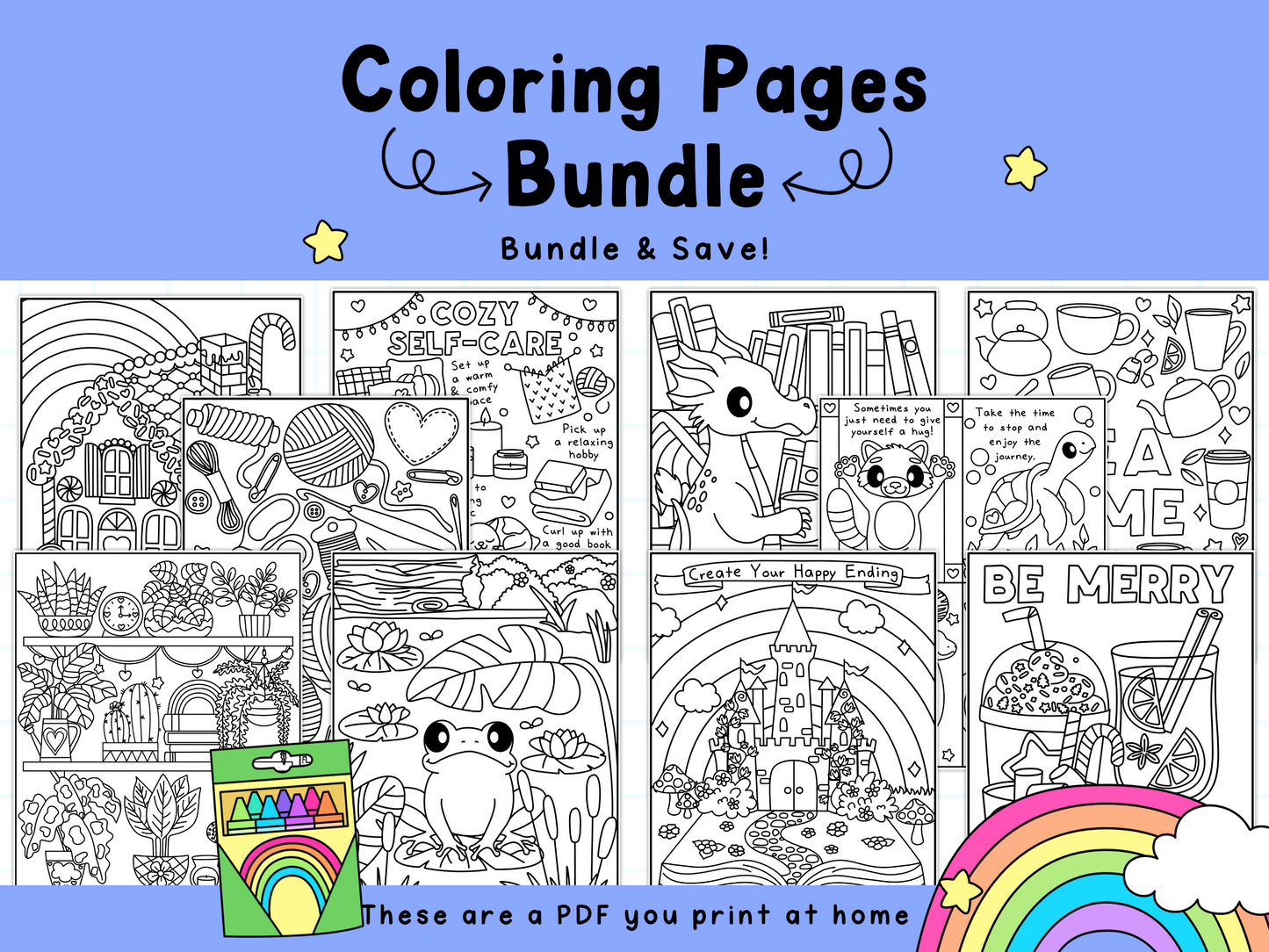 106 Coloring Pages Bundle