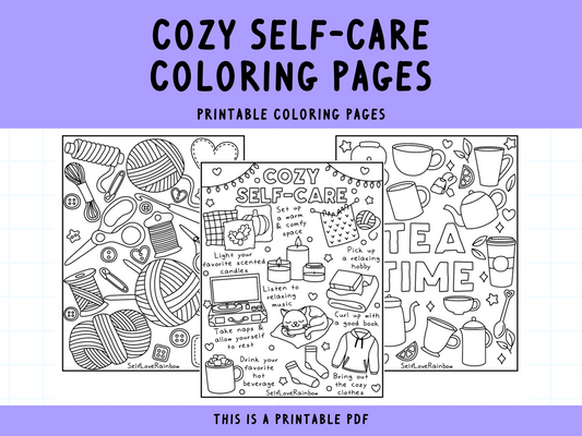 Cozy (Hygge) Coloring Pages