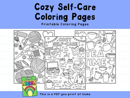 Cozy (Hygge) Coloring Pages