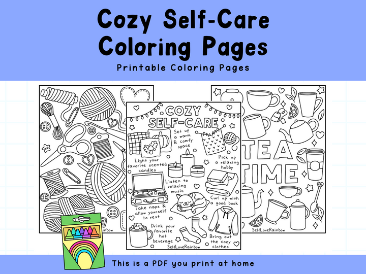 Cozy (Hygge) Coloring Pages