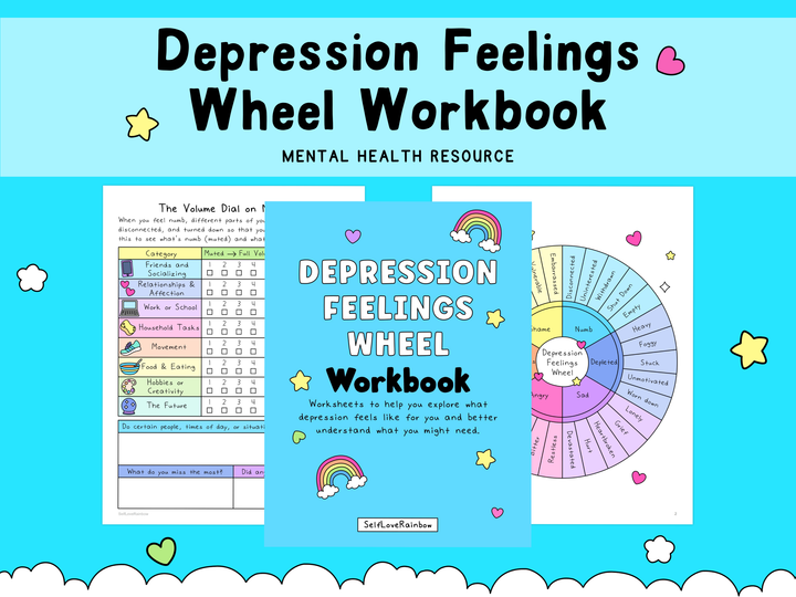 Depression Feelings Wheel Workbook