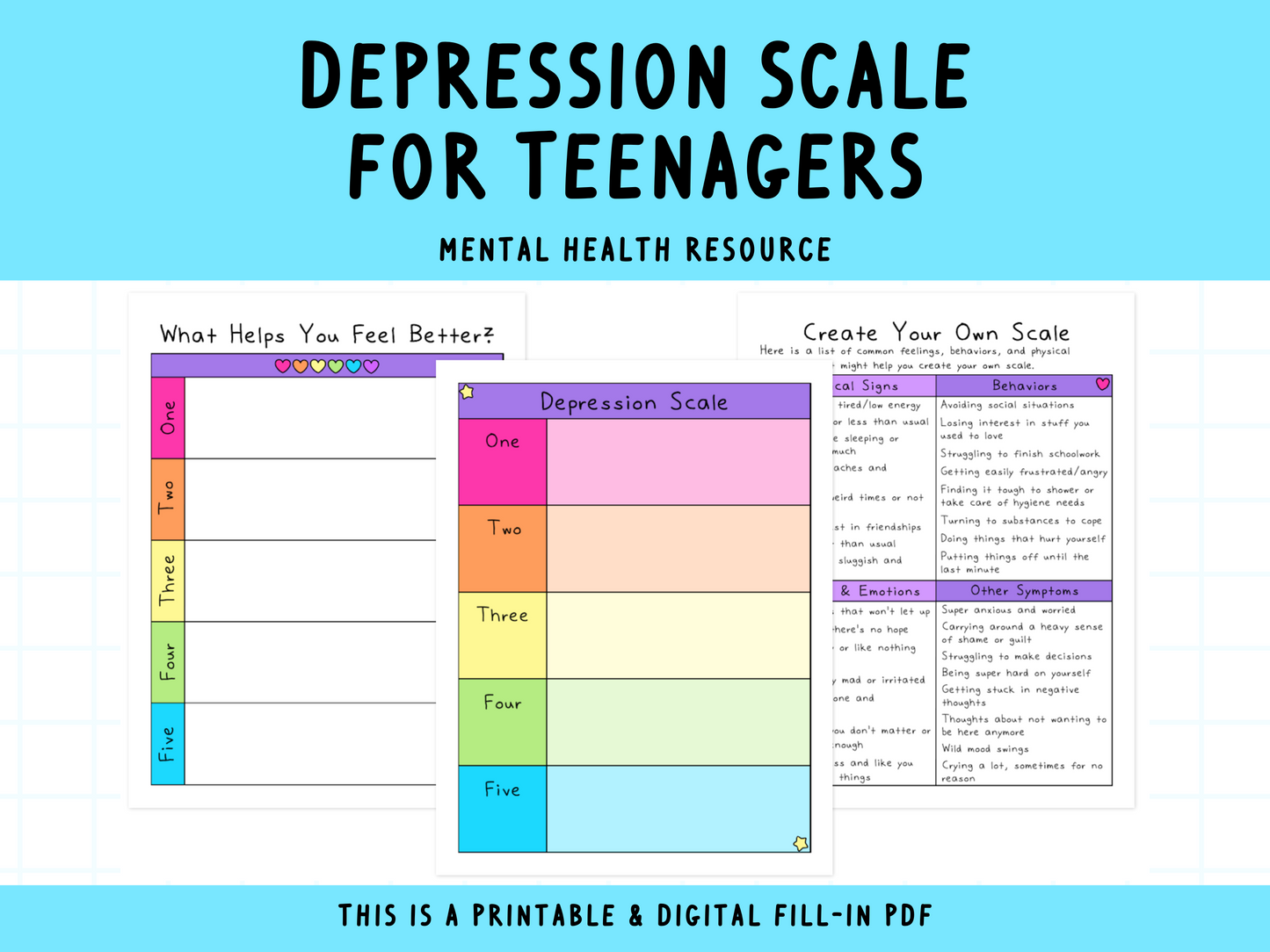 Create Your Own Depression Scale (Teens)