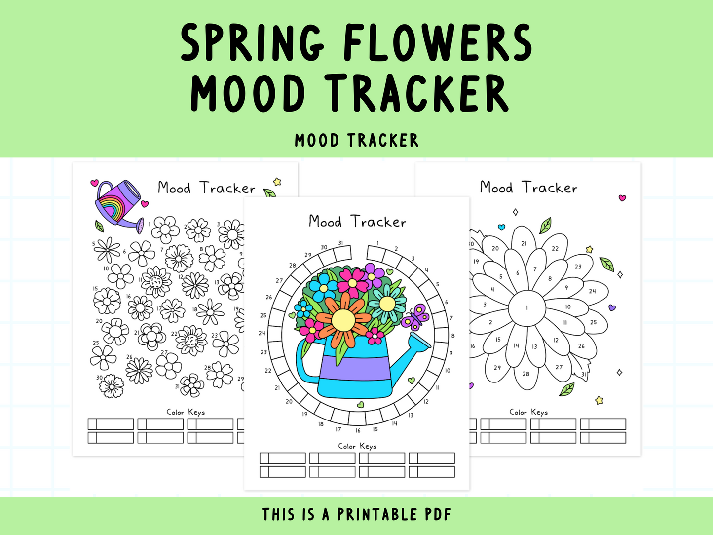 Spring Flowers Mood Tracker