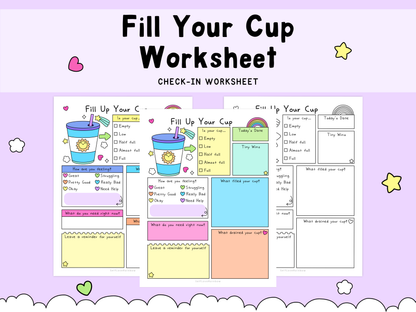 Fill Your Cup Worksheet
