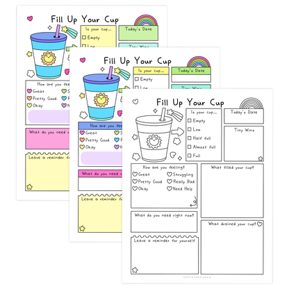 Fill Your Cup Worksheet