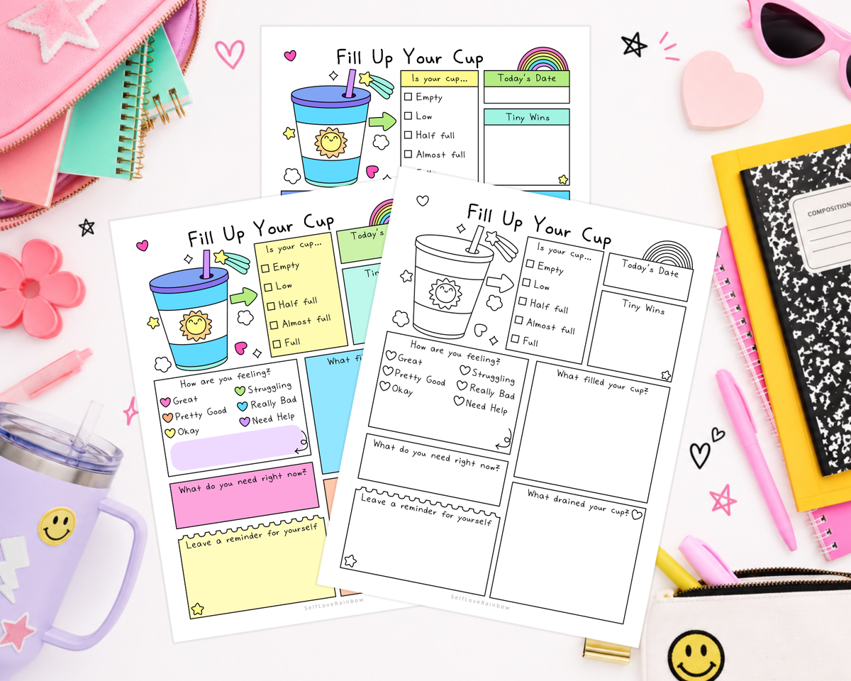 Fill Your Cup Worksheet