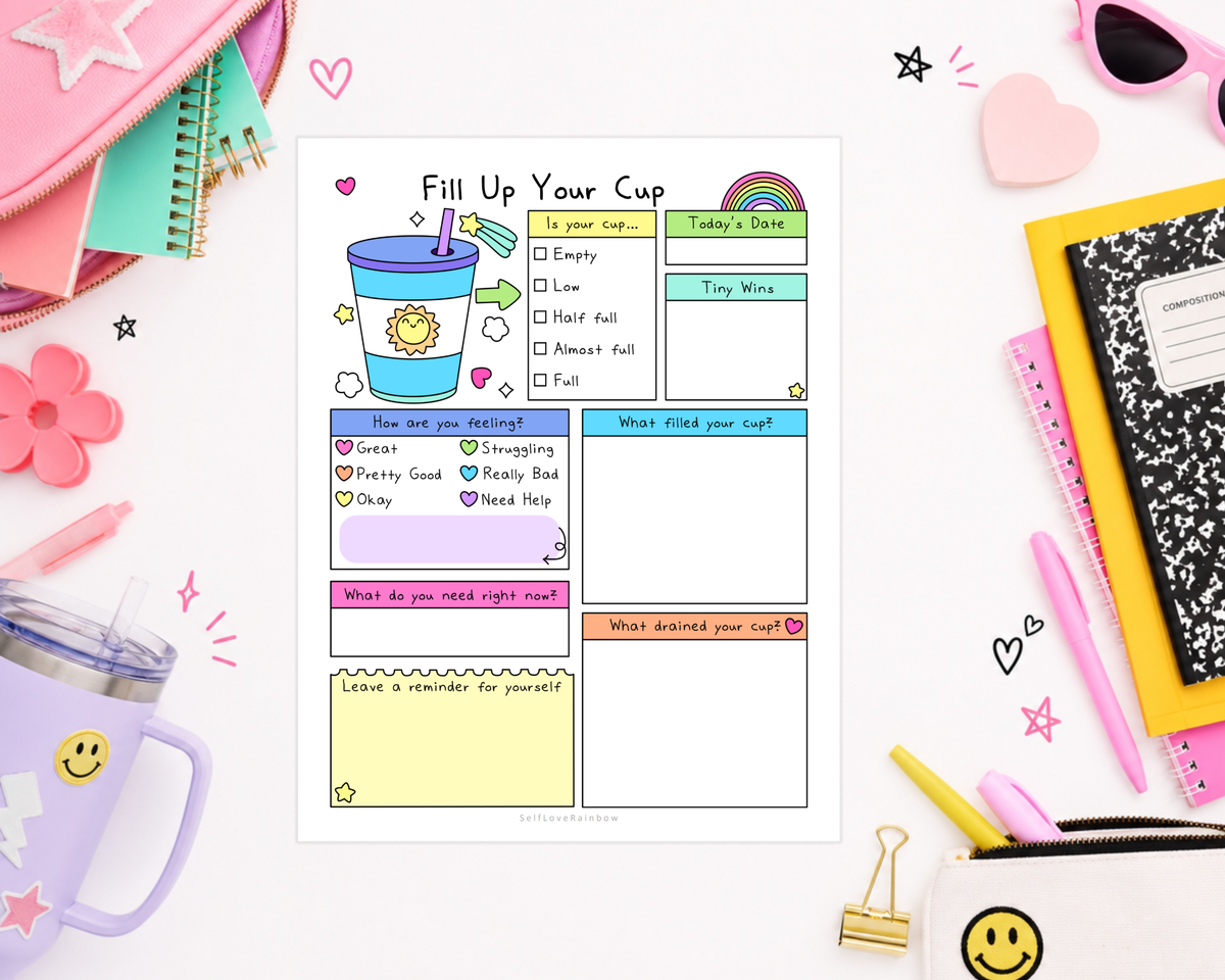 Fill Your Cup Worksheet