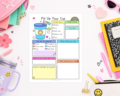 Fill Your Cup Worksheet