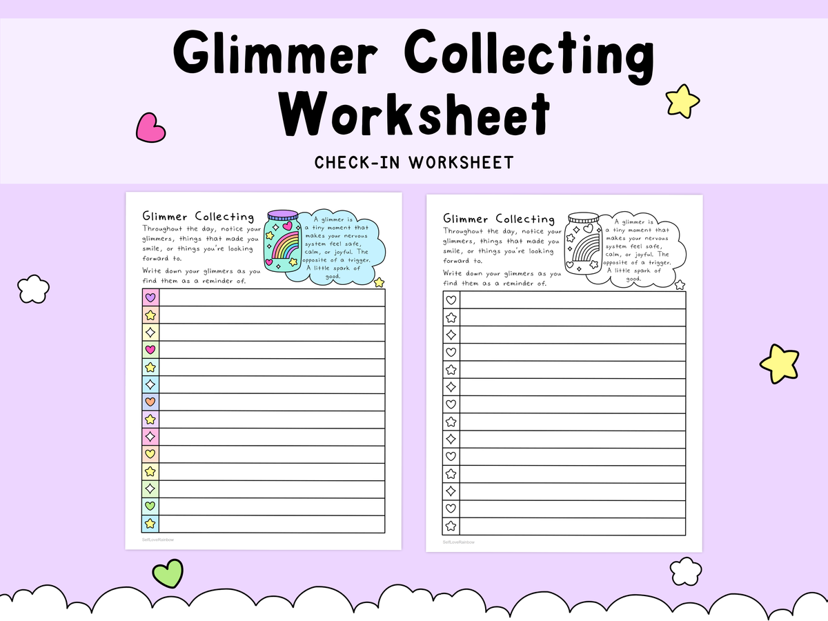 Glimmer Collecting Worksheet
