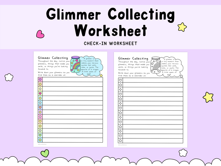 Glimmer Collecting Worksheet