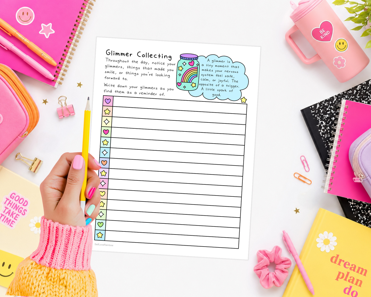 Glimmer Collecting Worksheet