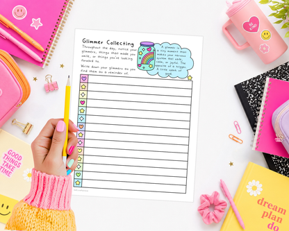 Glimmer Collecting Worksheet