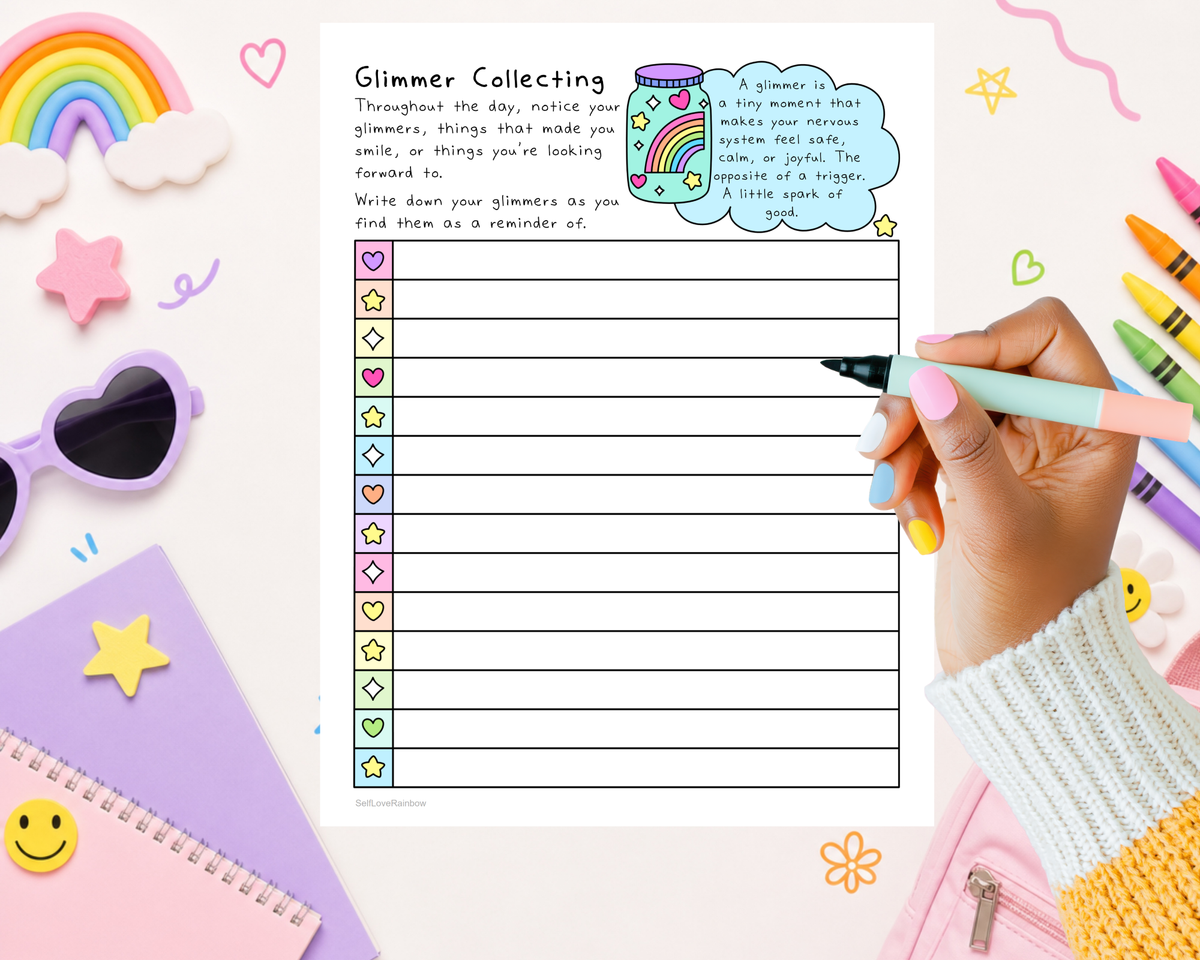 Glimmer Collecting Worksheet