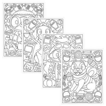 Halloween Friend Coloring Pages