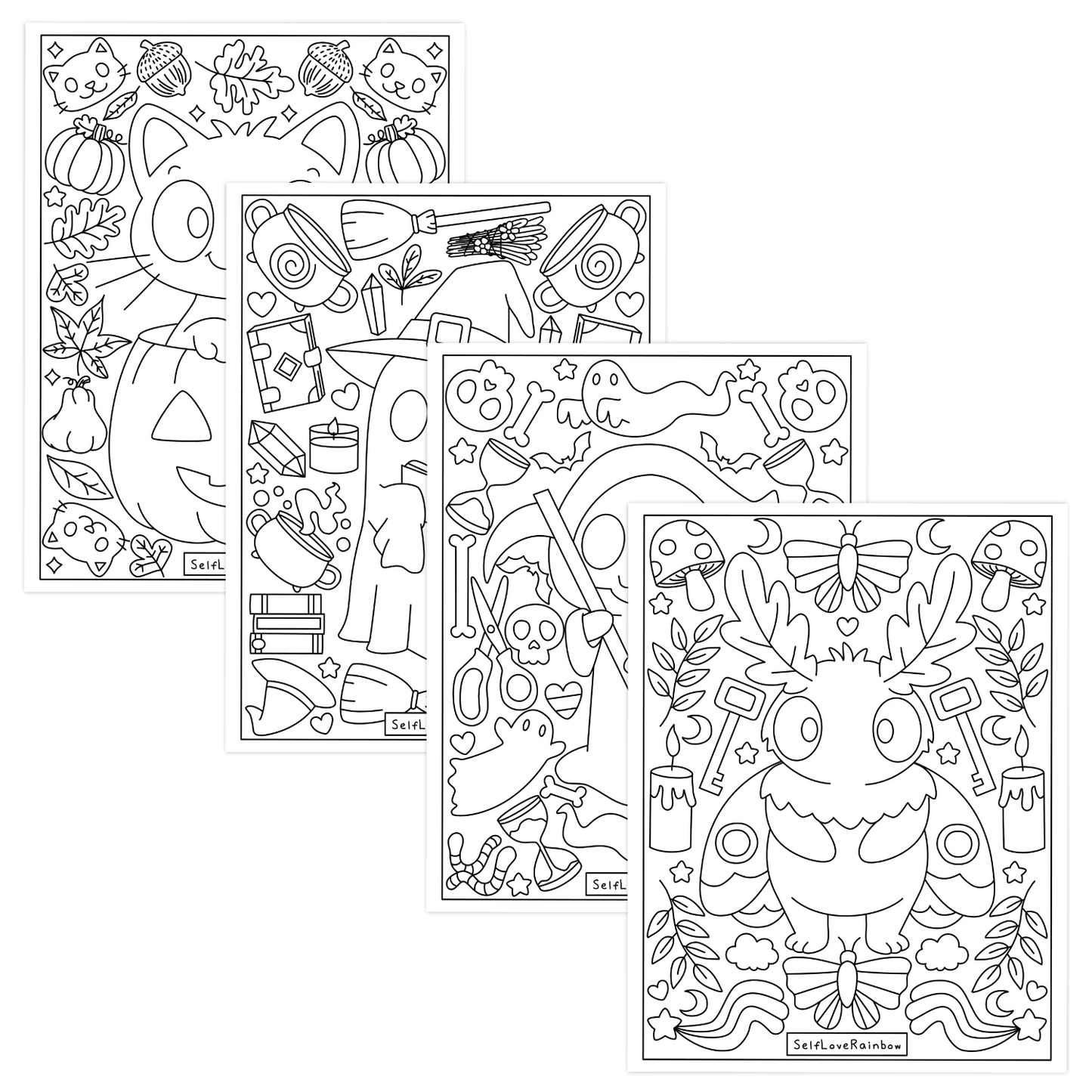 Halloween Friend Coloring Pages
