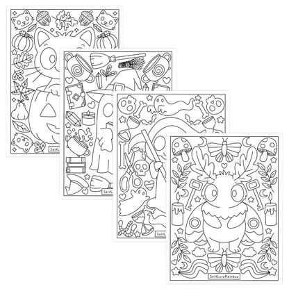 Halloween Friend Coloring Pages