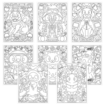 Halloween Friend Coloring Pages