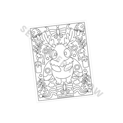 Halloween Friend Coloring Pages