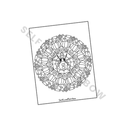 Halloween Mandala Coloring Pages