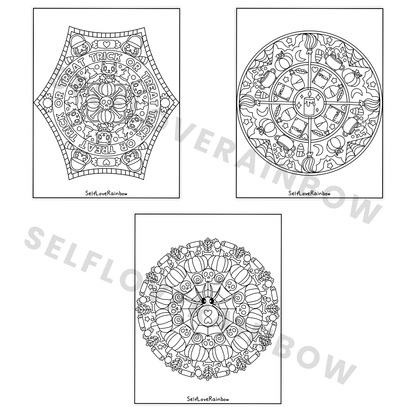 Halloween Mandala Coloring Pages