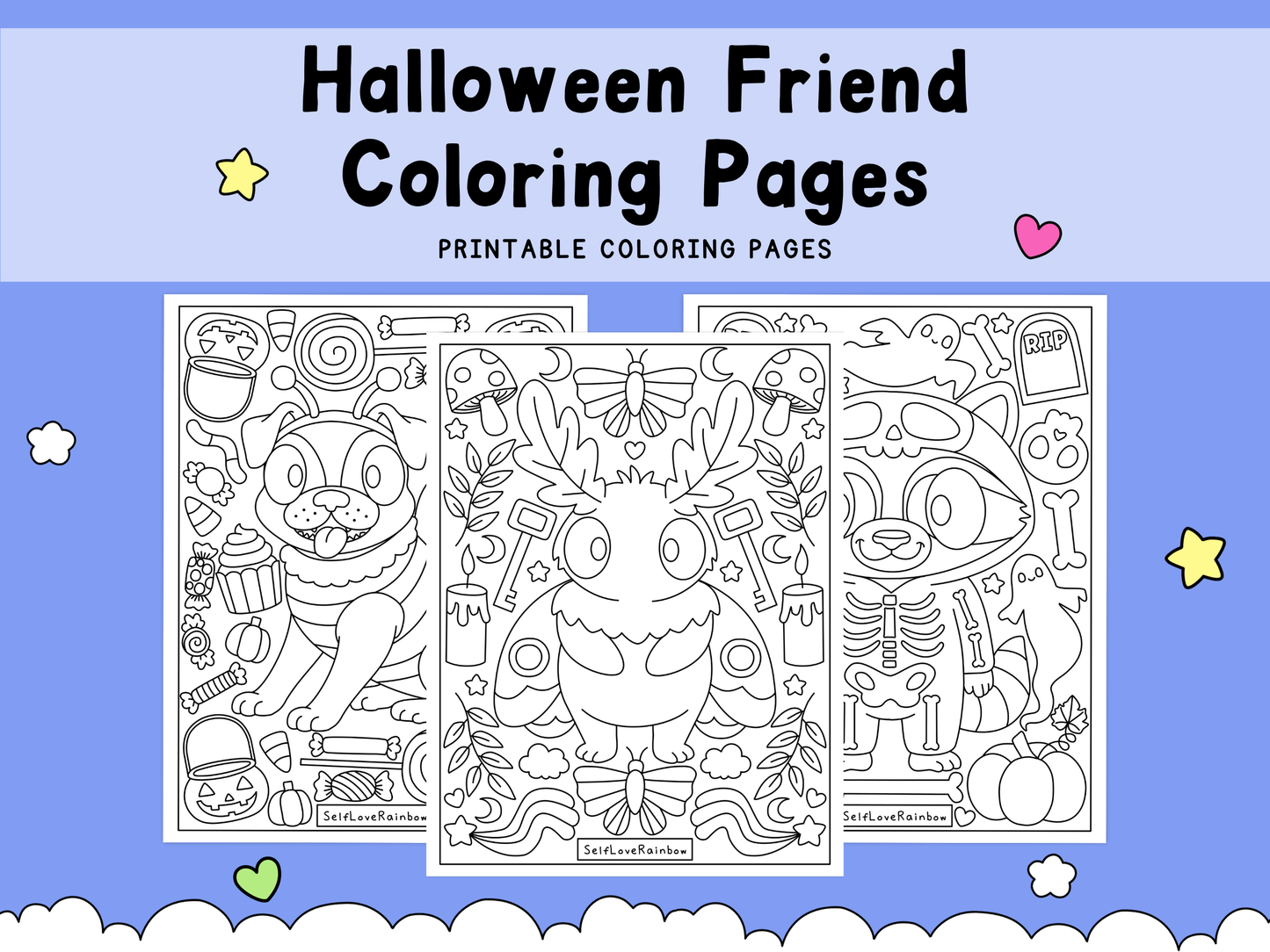 Halloween Friend Coloring Pages