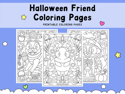 Halloween Friend Coloring Pages