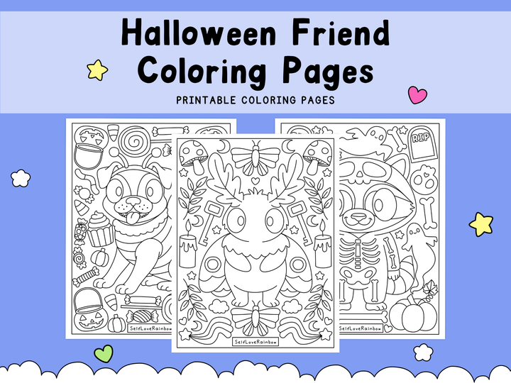 Halloween Friend Coloring Pages