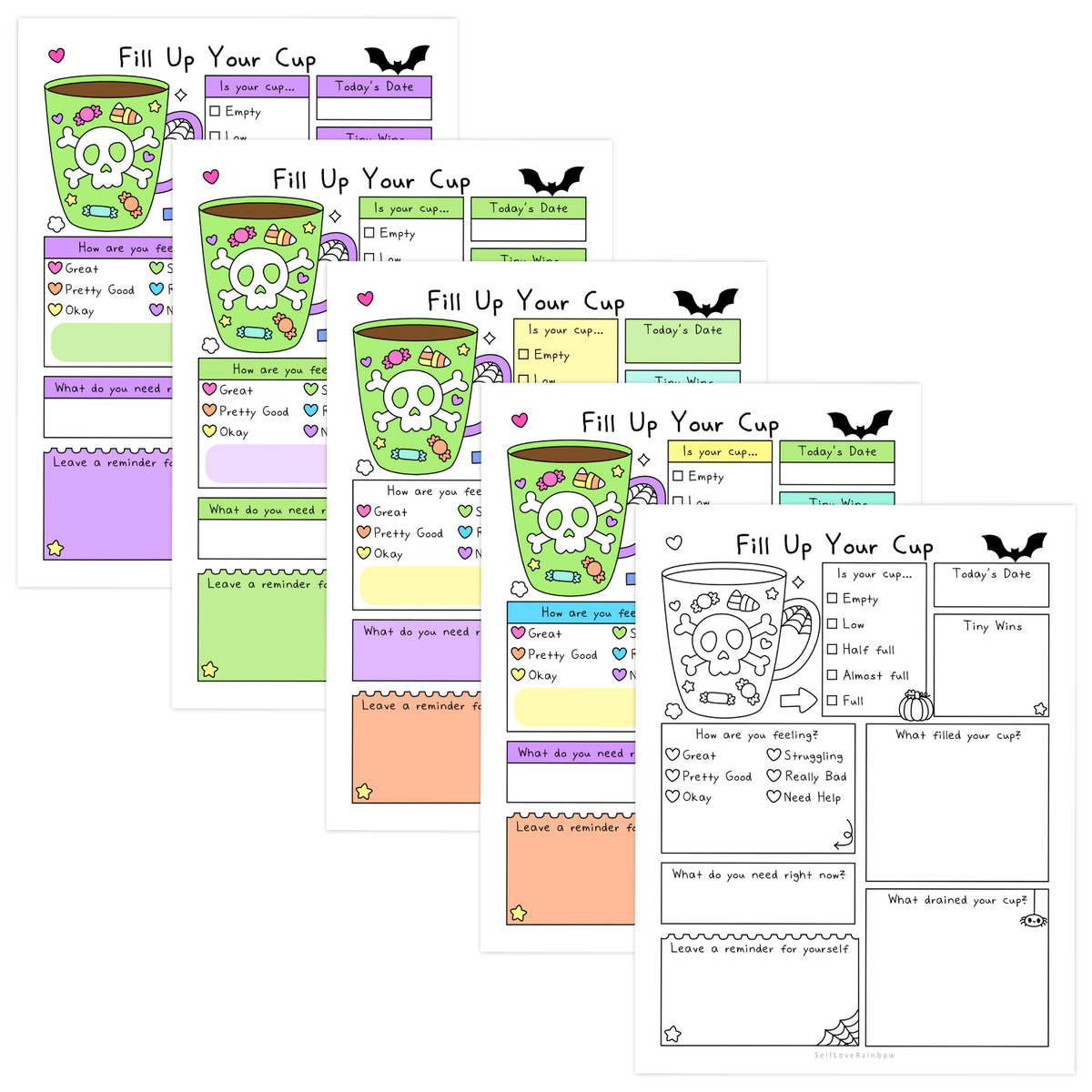 Halloween Fill Your Cup Worksheet