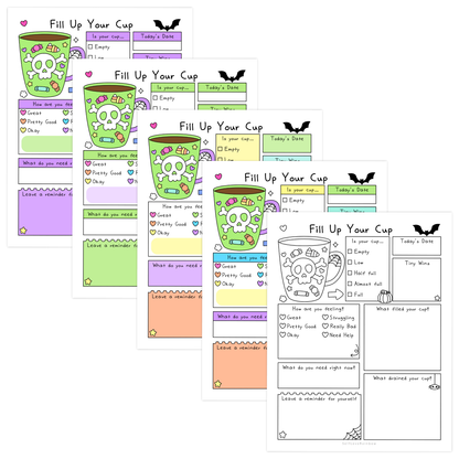 Halloween Fill Your Cup Worksheet