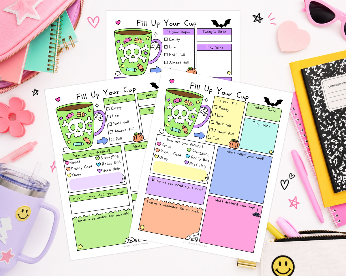 Halloween Fill Your Cup Worksheet