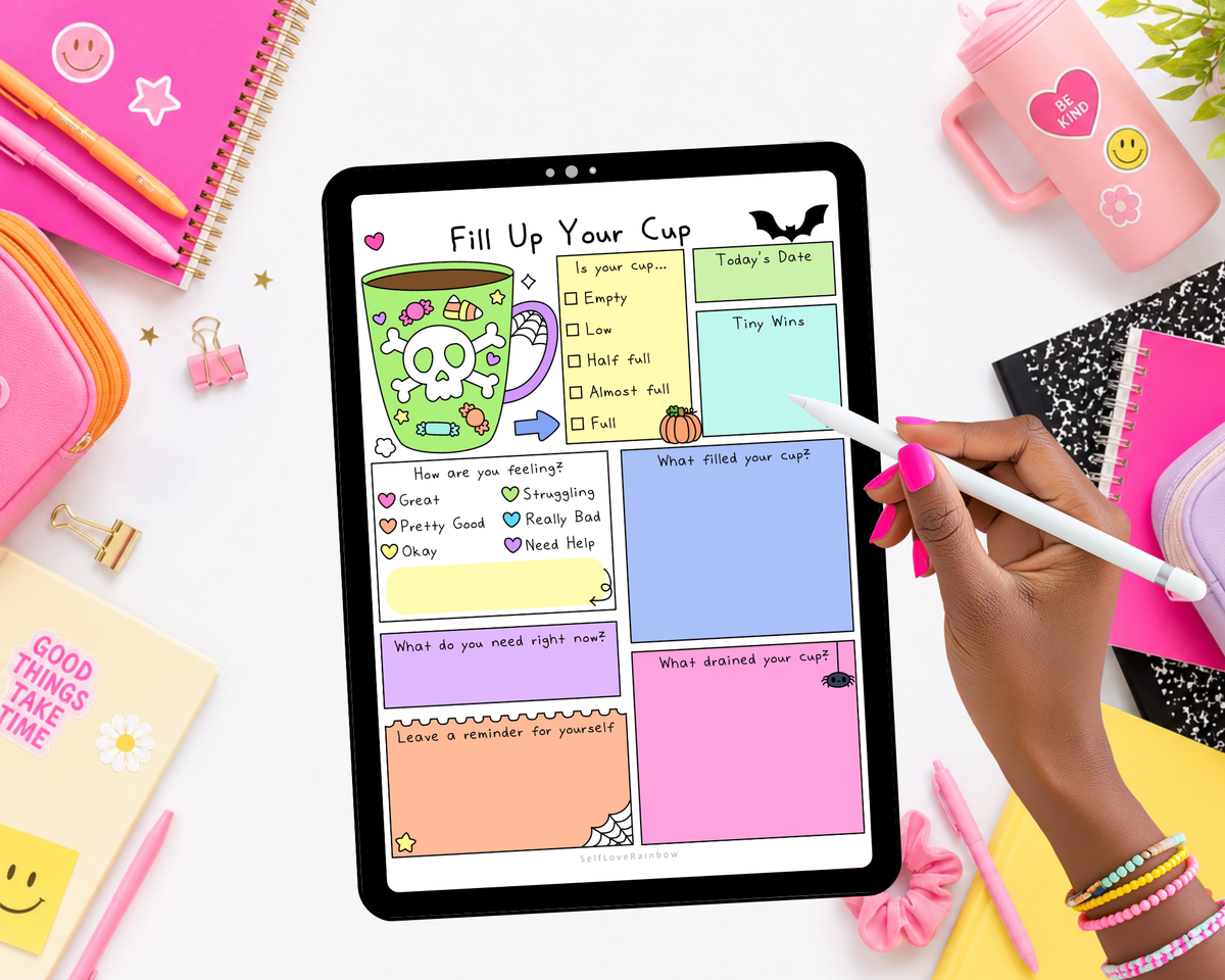 Halloween Fill Your Cup Worksheet