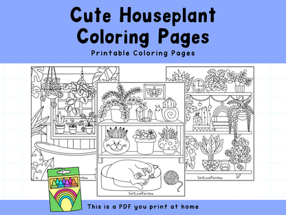 Houseplant Coloring Pages