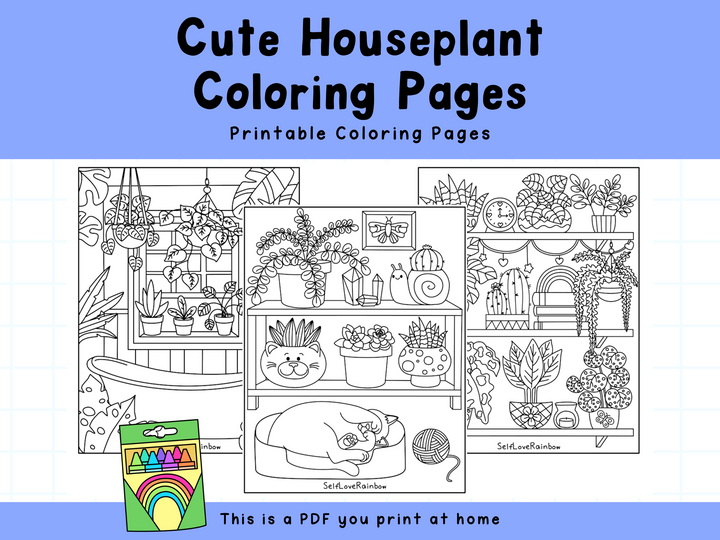 Houseplant Coloring Pages