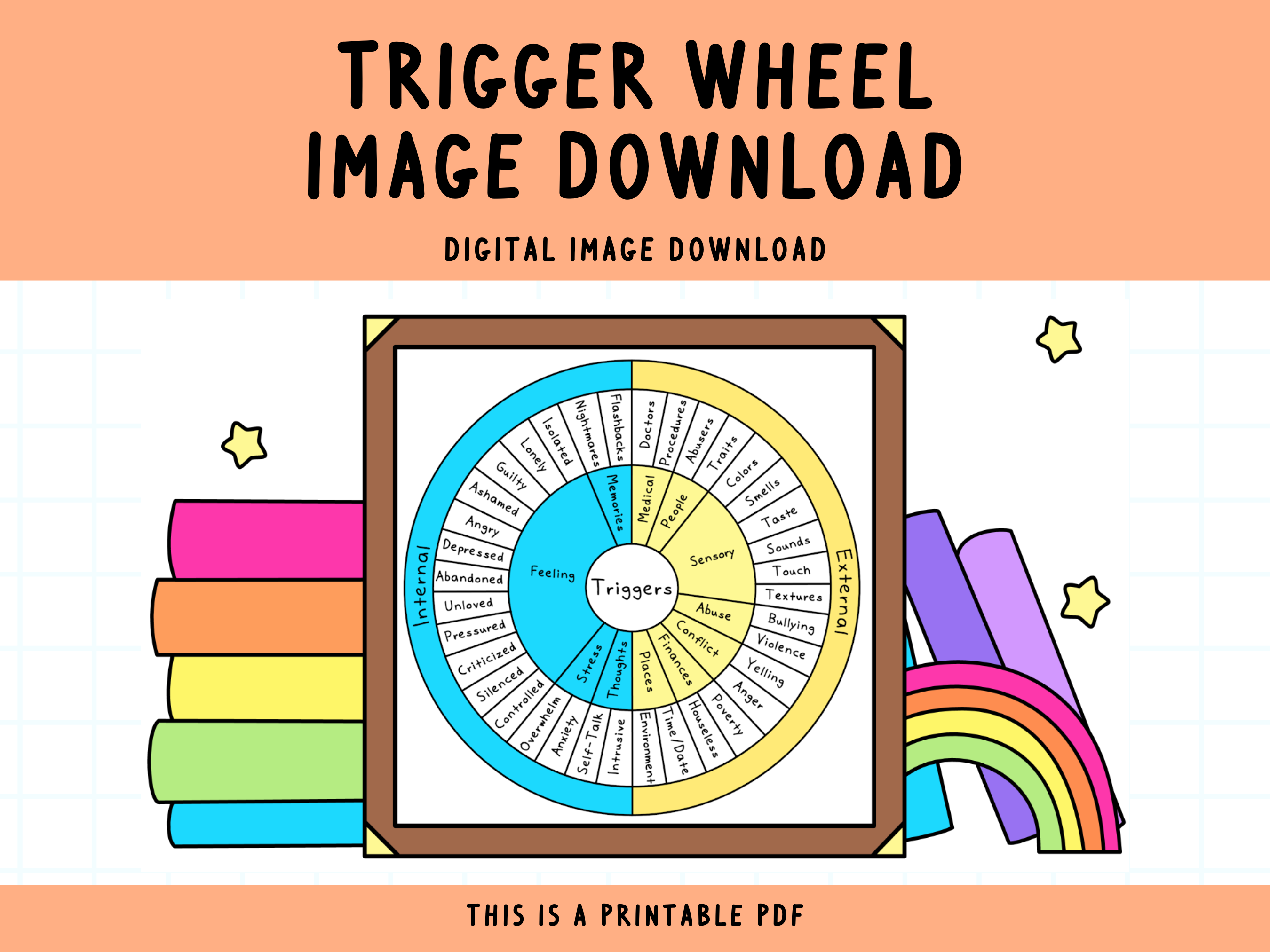 Trigger External Graphics Internal/External Triggers Digital Print – SelfLoveRainbow