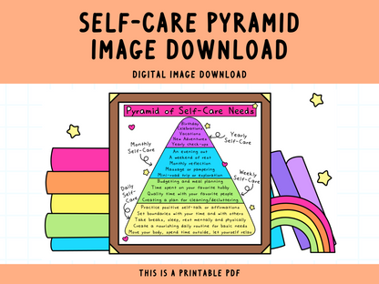 Pyramid of Self-Care Digital Print