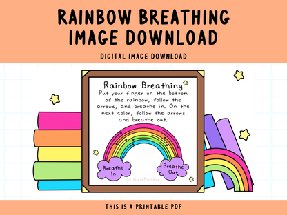 Rainbow Breathing Printable Art Digital Print