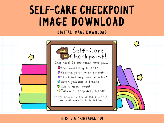 Self-Care Checkpoint Digital Print