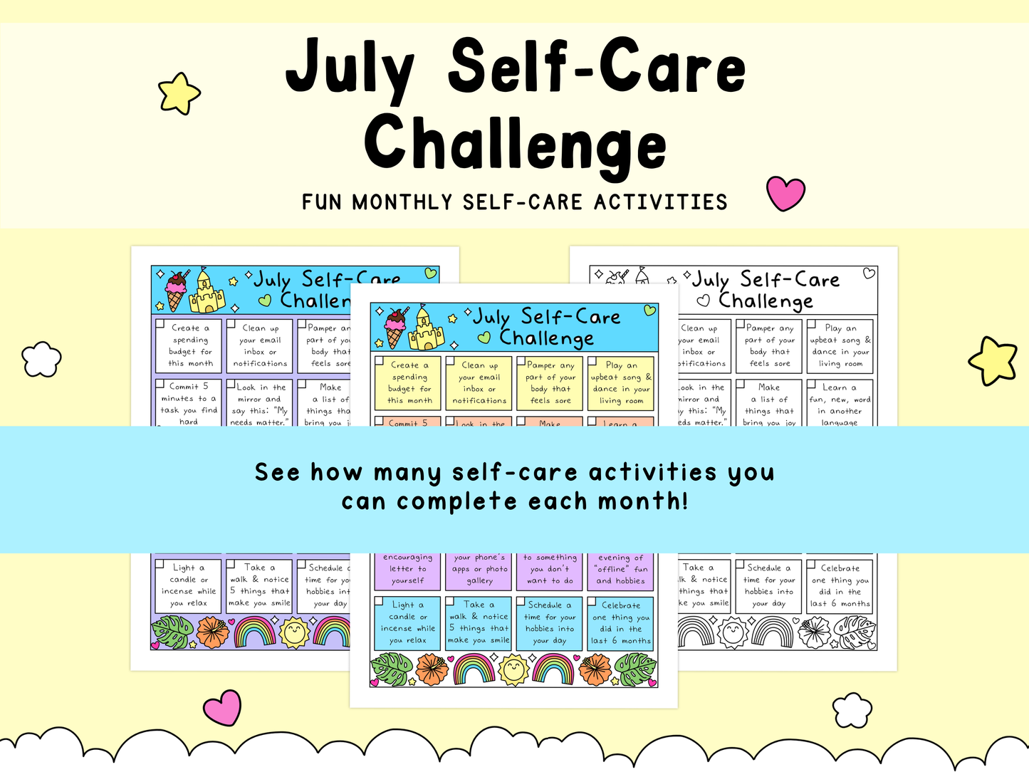 July Self-Care Challenge