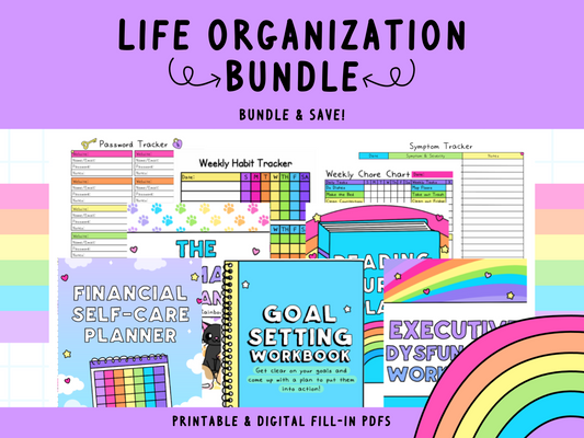 Organization Worksheet Bundle