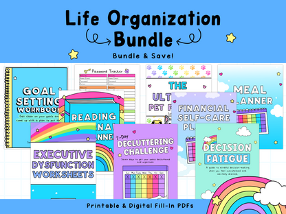 Organization Worksheet Bundle