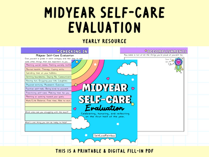 Midyear Self-Care Evaluation Worksheets