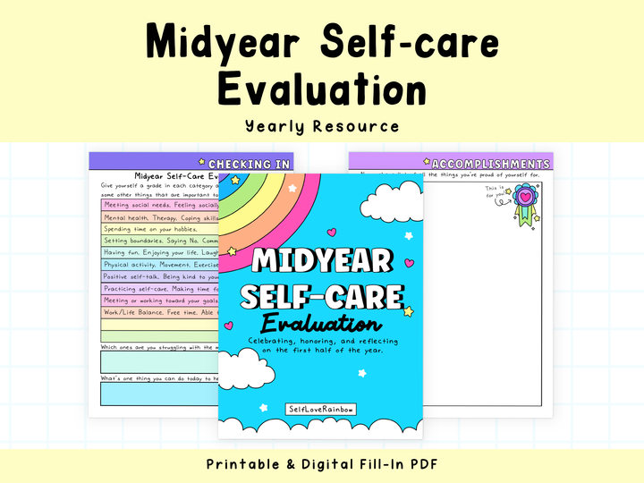 Midyear Self-Care Evaluation Worksheets