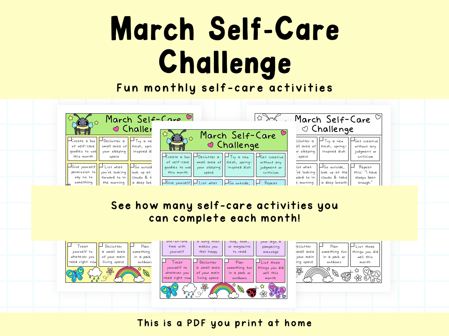 March Self-Care Challenge