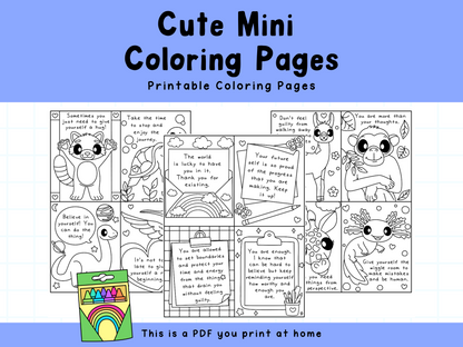 Mini Inspiring Coloring Pages