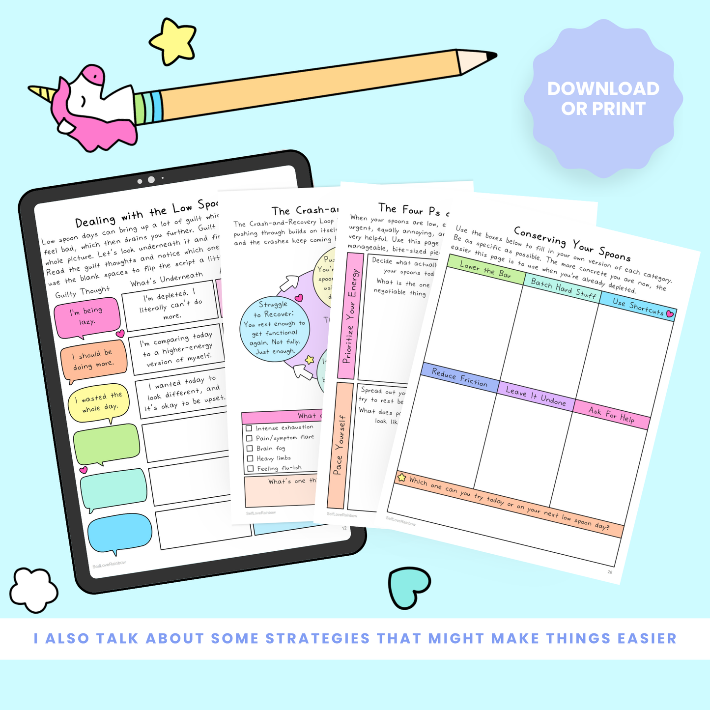 Self-Care for Low Spoon Days