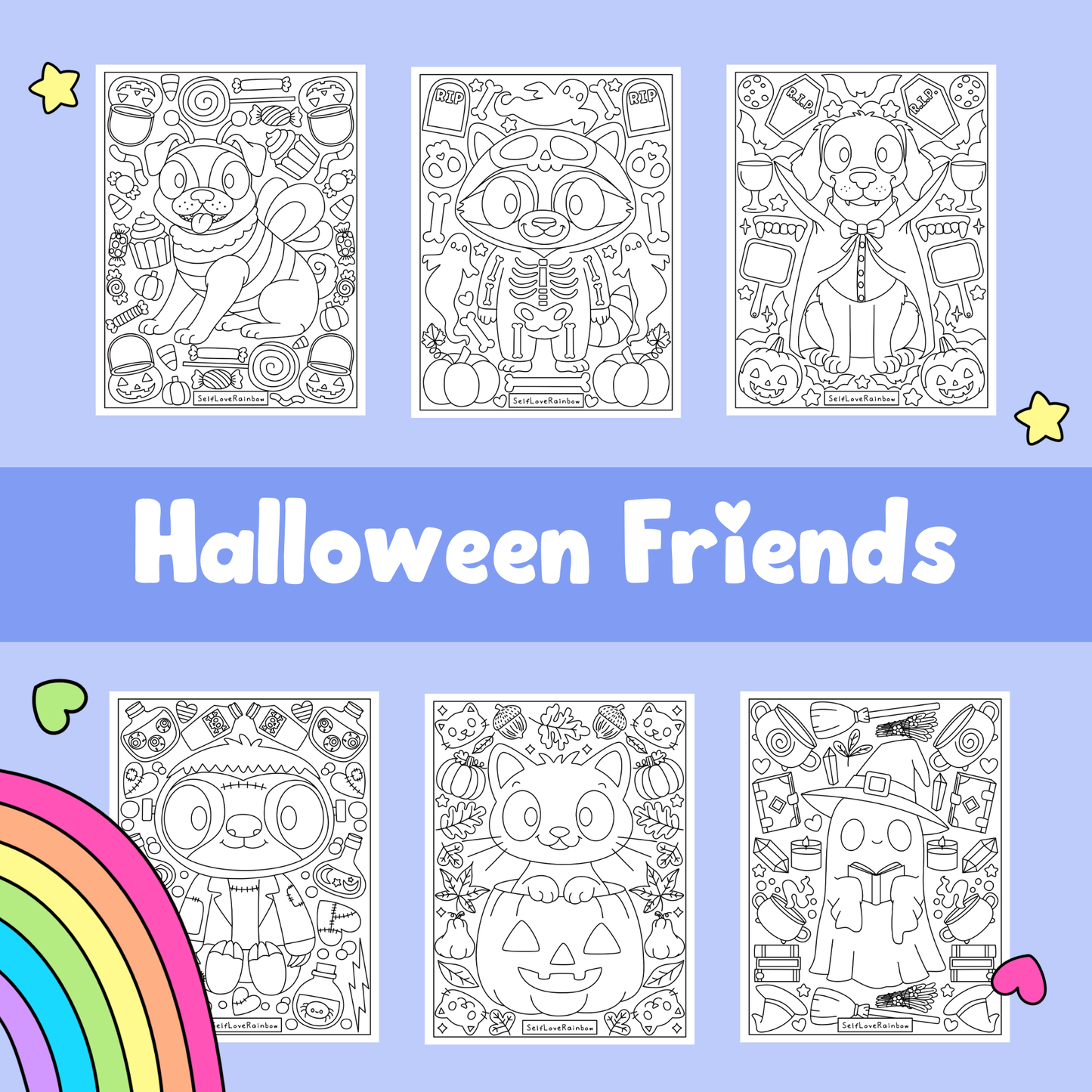 Halloween Friend Coloring Pages