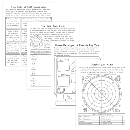 October Life Audit Worksheets